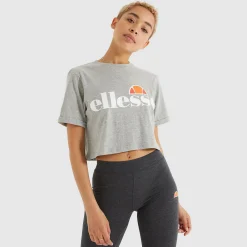Ellesse Tops>Alberta Kurztop Grau Meliert für Damen