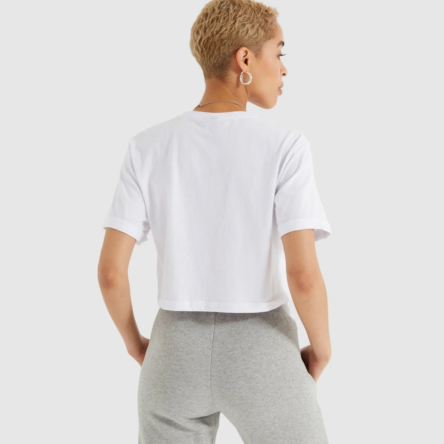 Ellesse Tops>Crop-T-Shirt Alberta für Damen Weiß