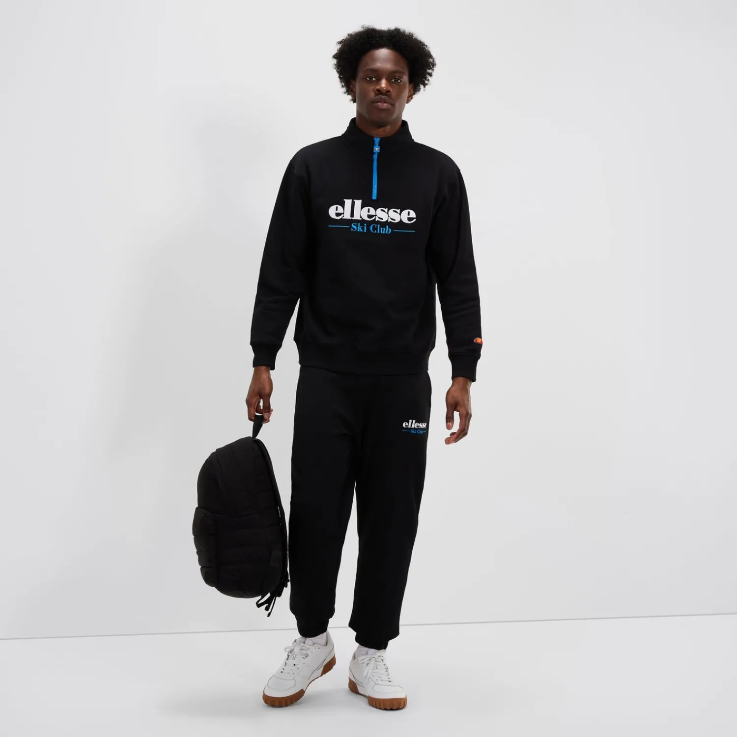 Ellesse Trainingsanzüge>Oberteil Baleor mit 1/4-Reißverschluss für Herren Schwarz