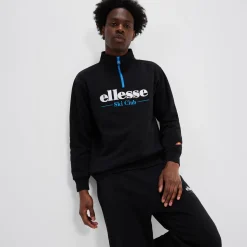 Ellesse Trainingsanzüge>Oberteil Baleor mit 1/4-Reißverschluss für Herren Schwarz