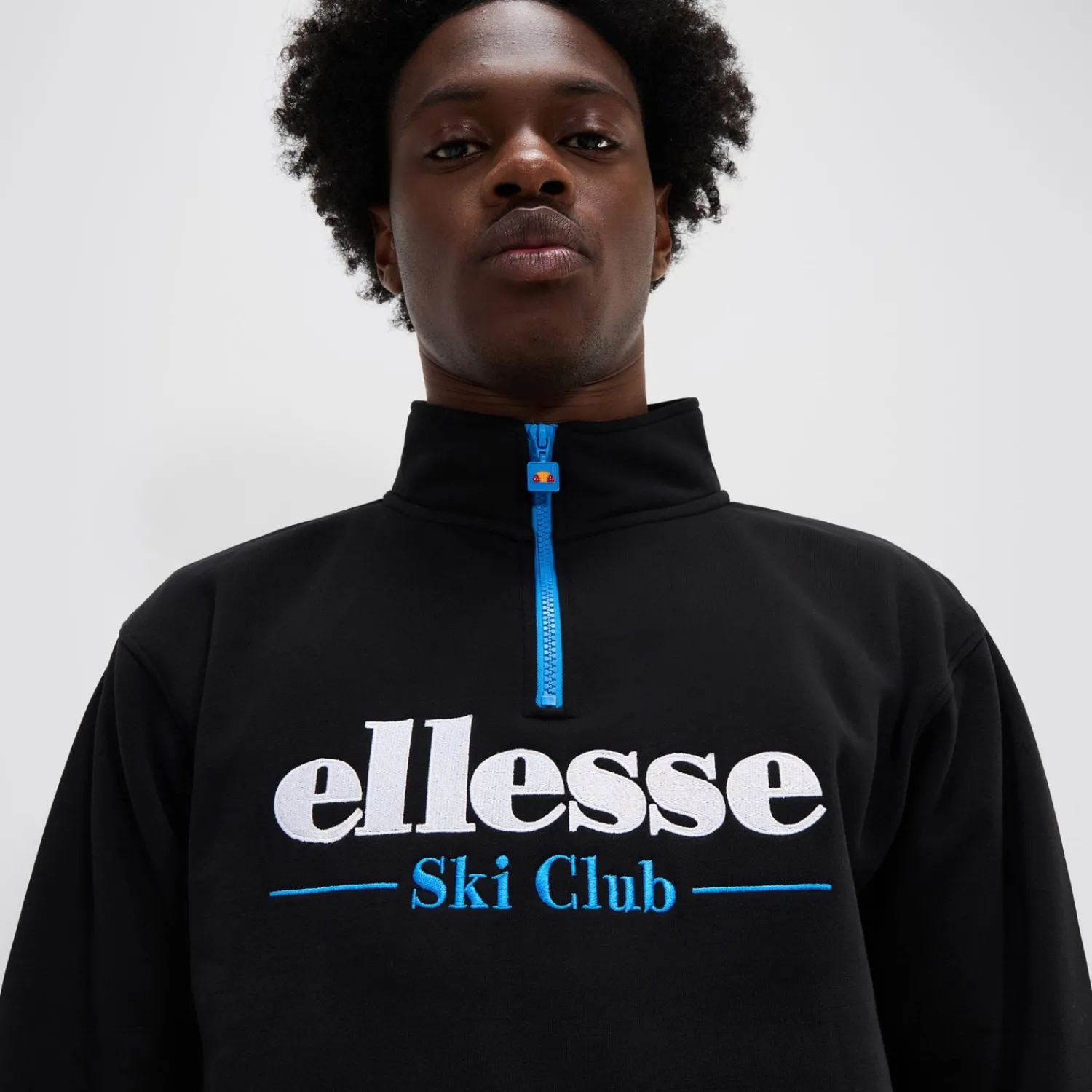 Ellesse Trainingsanzüge>Oberteil Baleor mit 1/4-Reißverschluss für Herren Schwarz