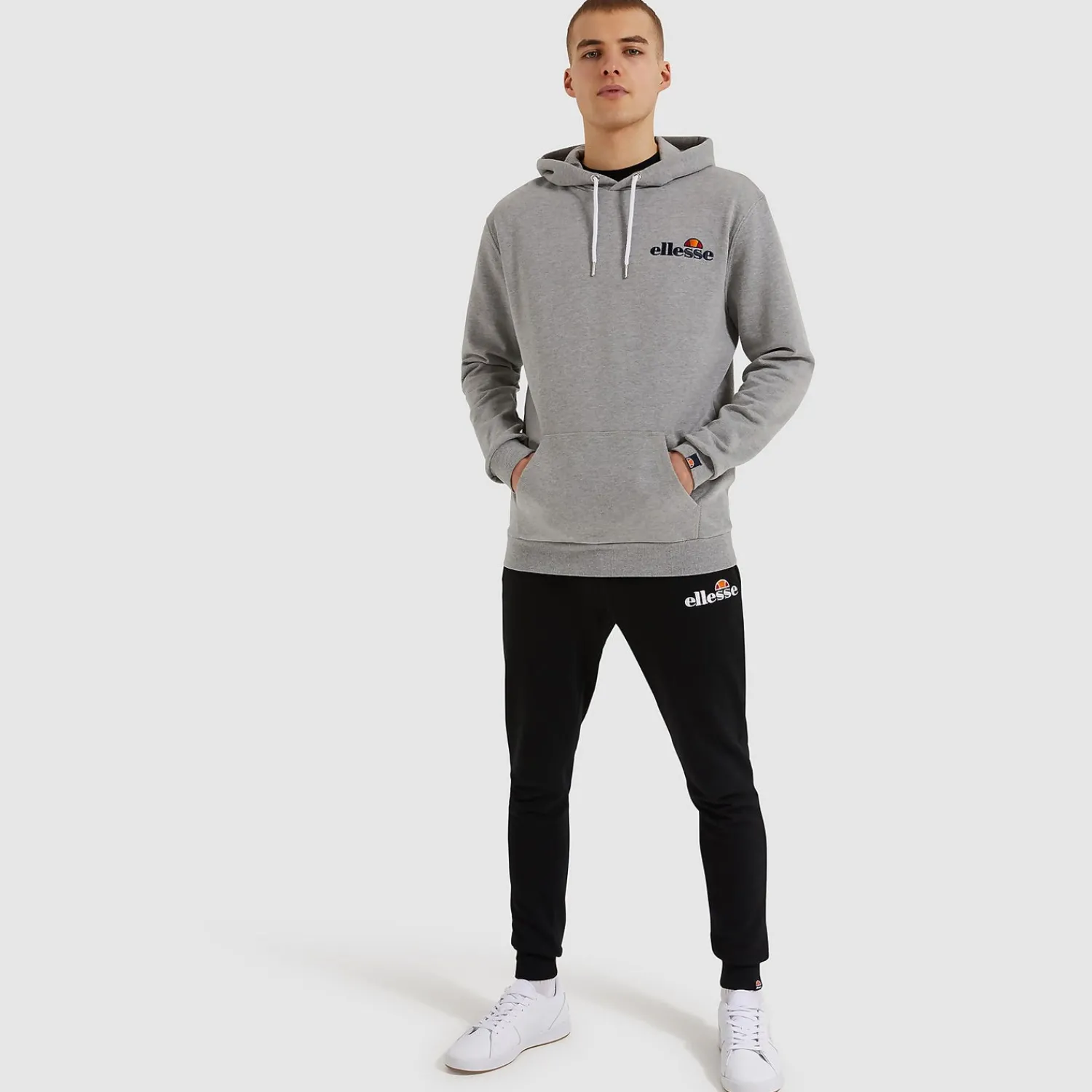 Ellesse Hoodies & Sweatshirts>Primero Kapuzenpullover Grau meliert für Herren