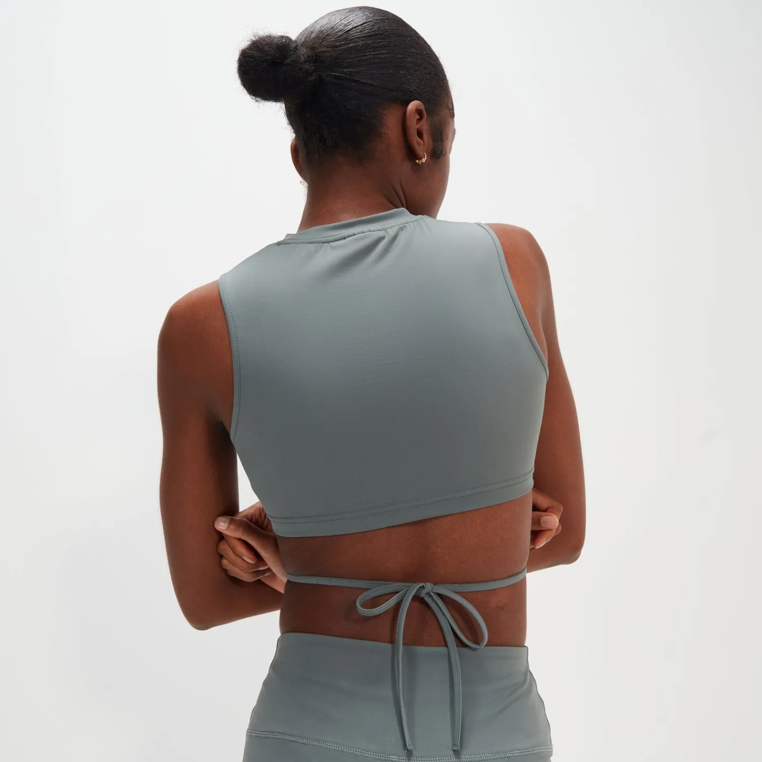 Ellesse Tops>Ärmelloses Croptop Doretta für Damen Dunkelgrün