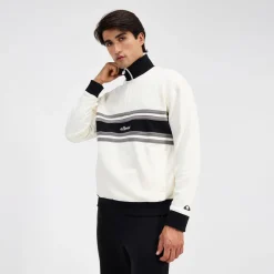 Ellesse T-shirts>Top Cossoine für Herren mit 1/4-Reißverschluss Weiß